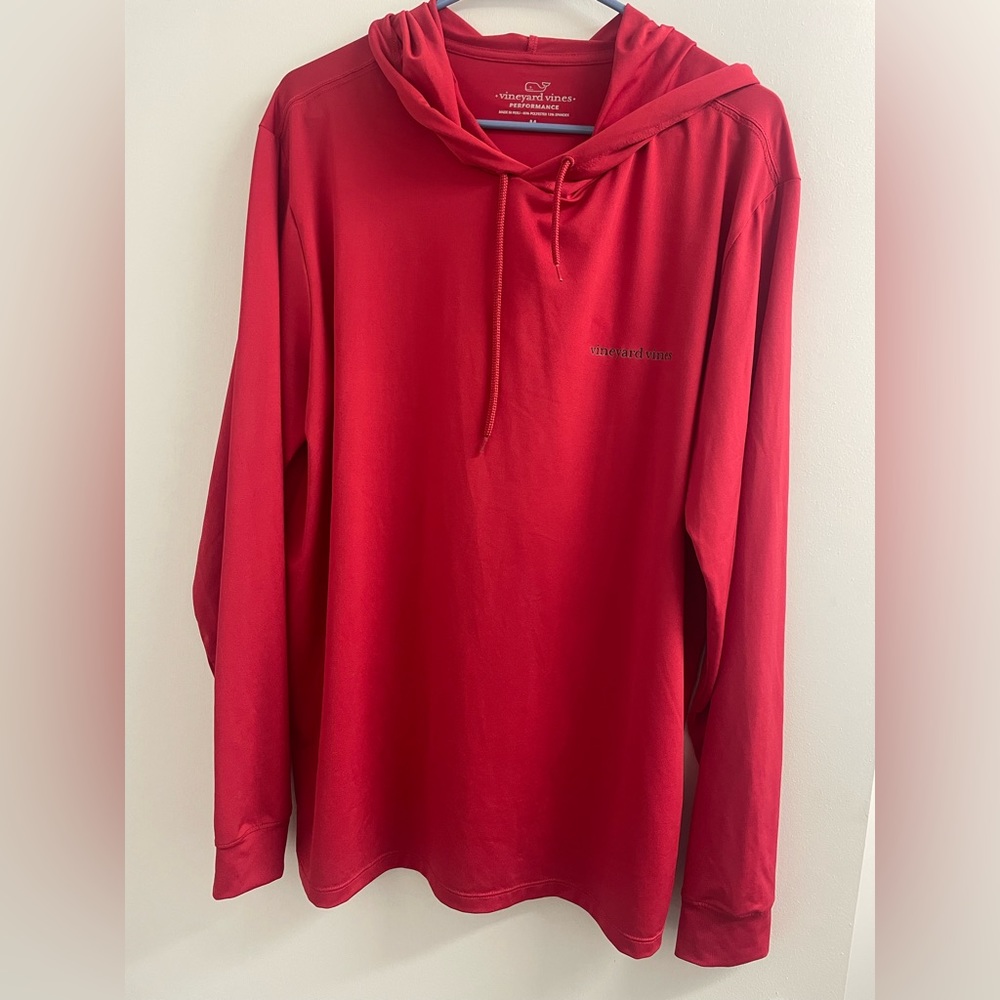 Mens long sleeve hooded shirt